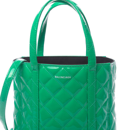 Balenciaga Patent Quilted XXS Everyday Tote Green 10 of 10