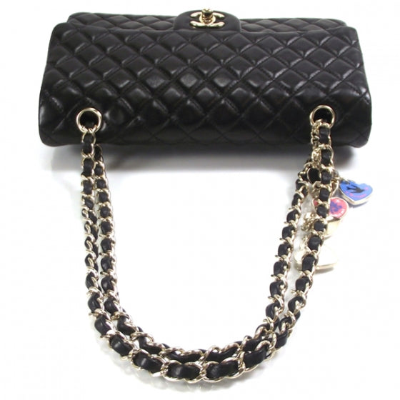 Black Quilted Valentine Charms Bag
