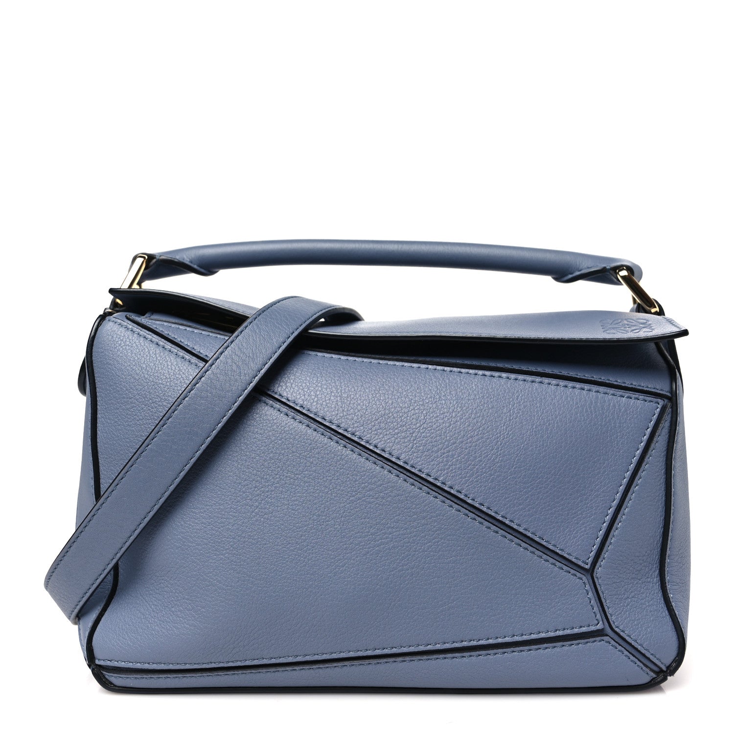Loewe Calfskin Small Puzzle Bag Atlantic Blue 1 of 9