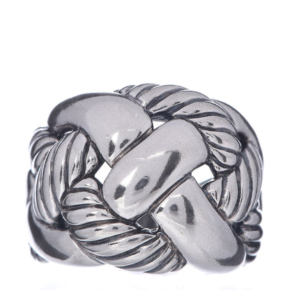 David Yurman Sterling Silver Woven Cable Ring 54 7 1 of 5