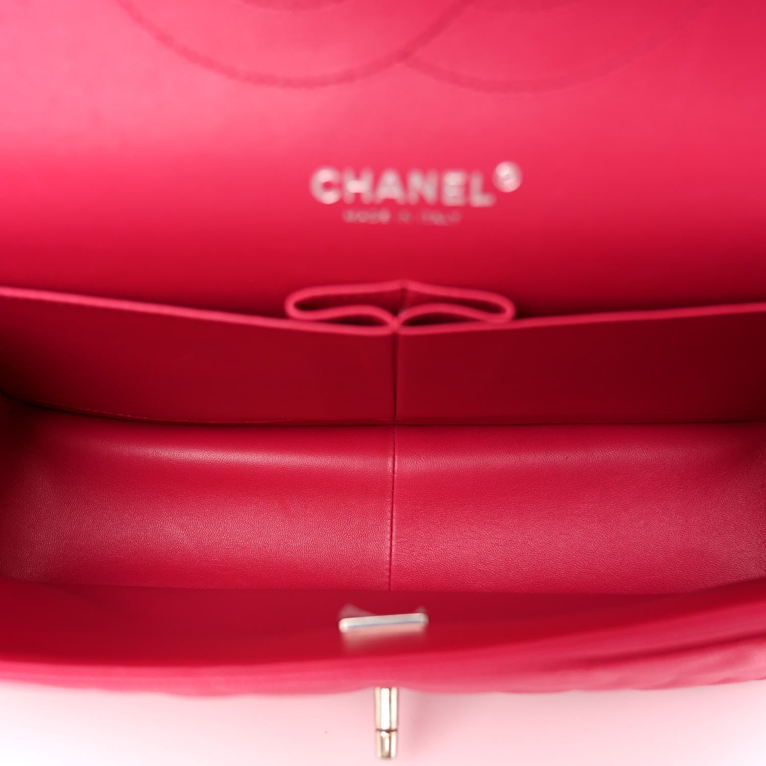 Chanel Caviar Quilted Jumbo Double Flap Dark Pink 5 of 10
