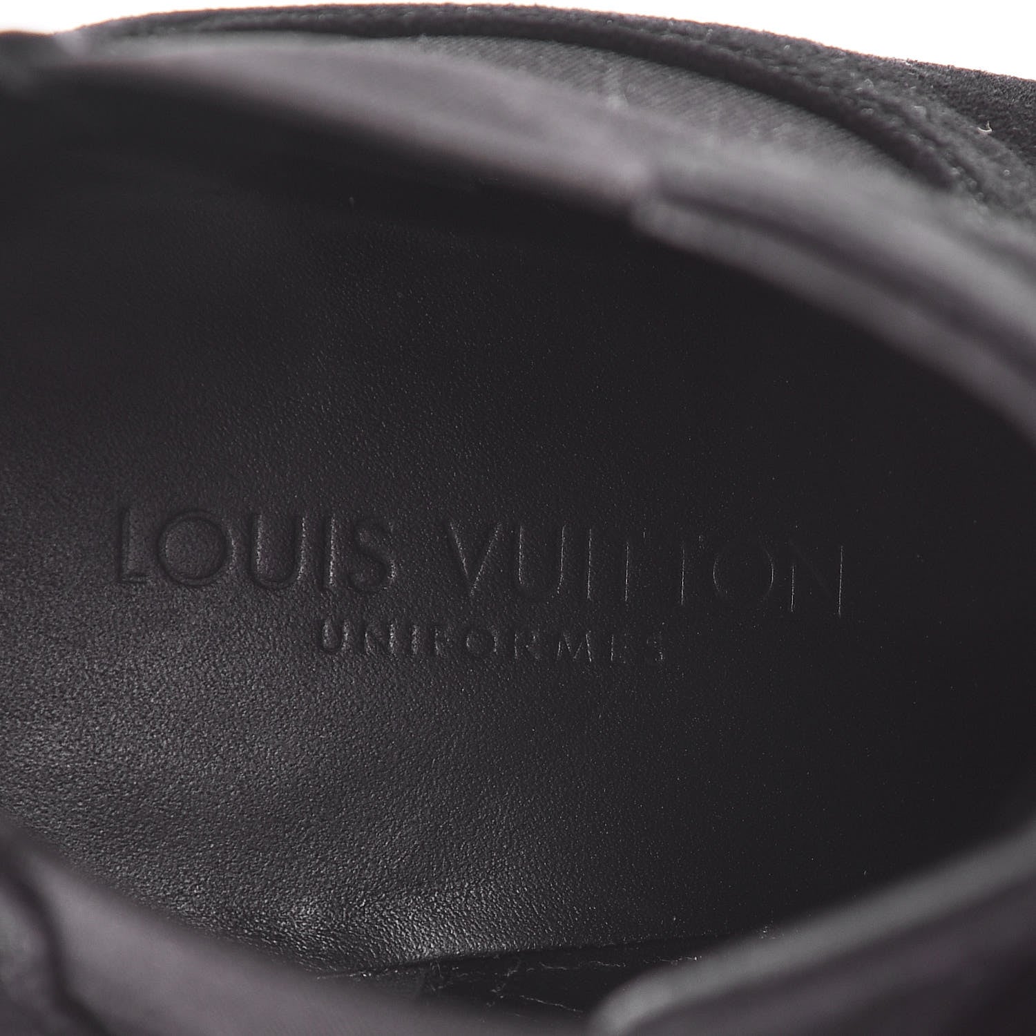 Louis Vuitton Suede Monogram Uniformes Cap Toe Chelsea 80mm Ankle Boots 36 Black 7 of 11