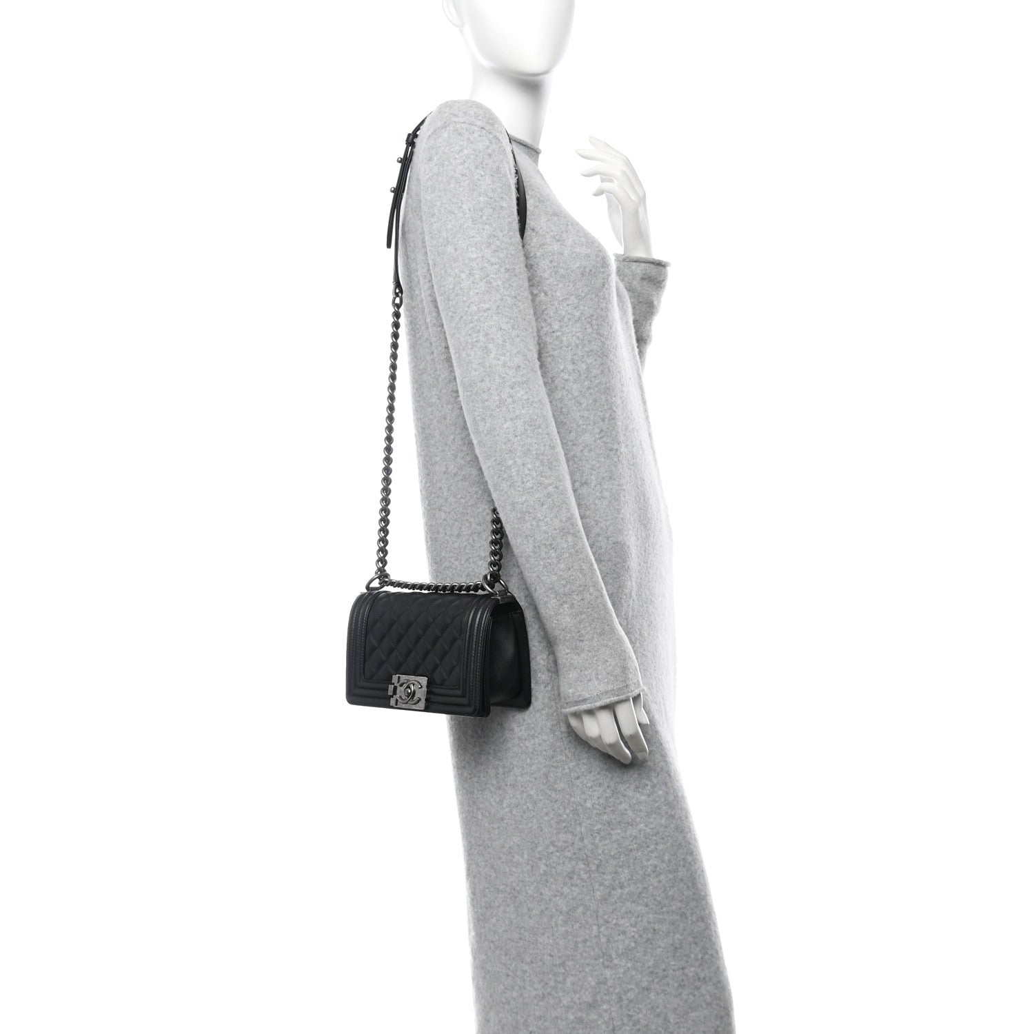 Chanel Calfskin Quilted Small Boy Flap Black 2 of 11