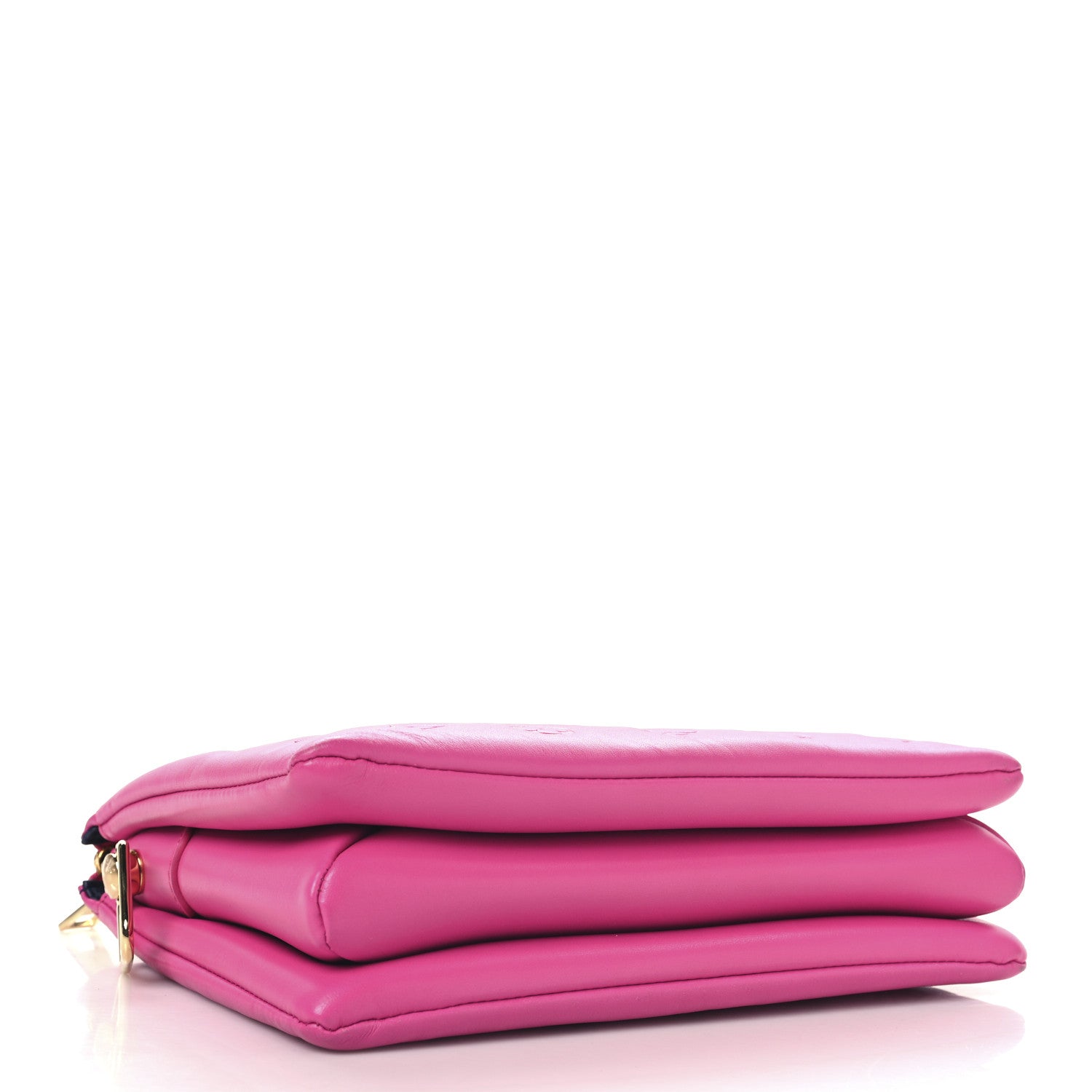 Louis Vuitton Lambskin Embossed Monogram Coussin PM Rose Bougainvillier Pink 4 of 13