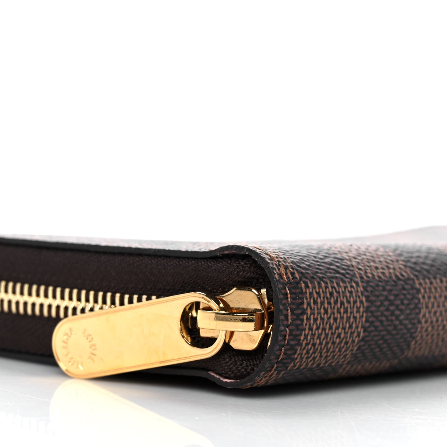 Damier Ebene Zippy Wallet Rose Ballerine