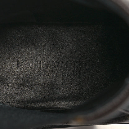 Louis Vuitton Calfskin Monogram Beaubourg Ankle Boots 38 Black 8 of 9