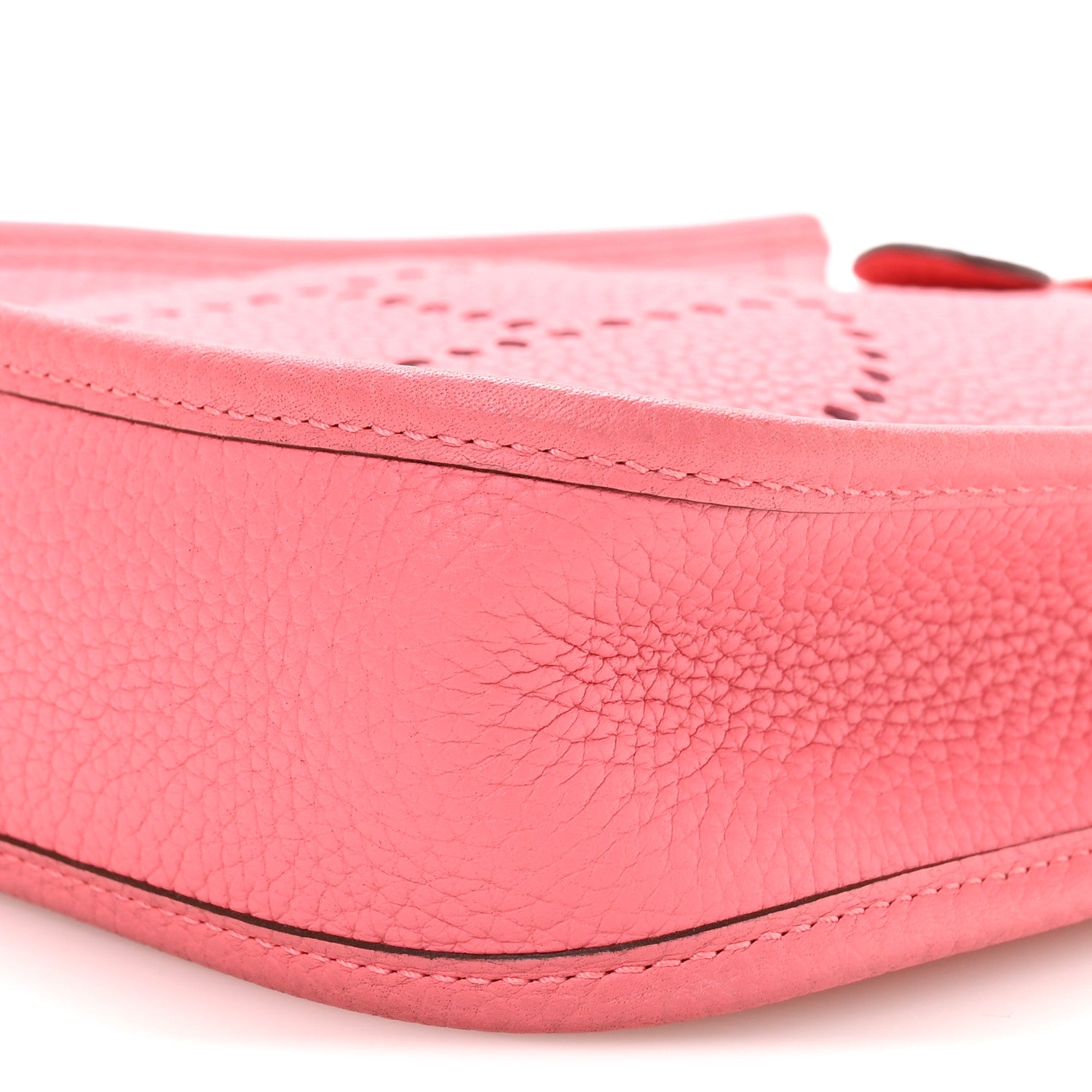 Hermes Taurillon Clemence Amazone Evelyne TPM Rose Azalee Rouge Pivoine 10 of 10