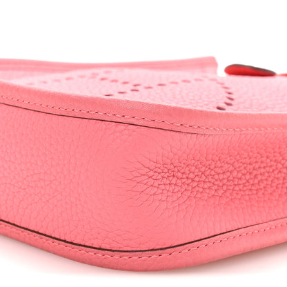 Hermes Taurillon Clemence Amazone Evelyne TPM Rose Azalee Rouge Pivoine 10 of 10