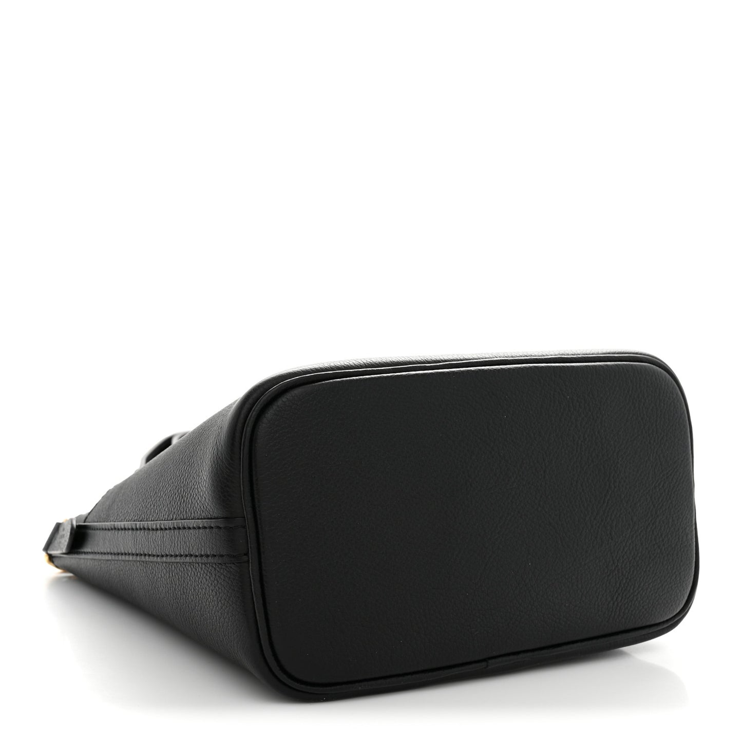 Calfskin Lock and Walk Bucket Black