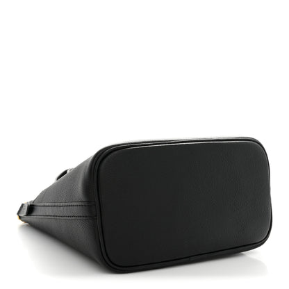 Louis Vuitton Calfskin Lock and Walk Bucket Black 4 of 10