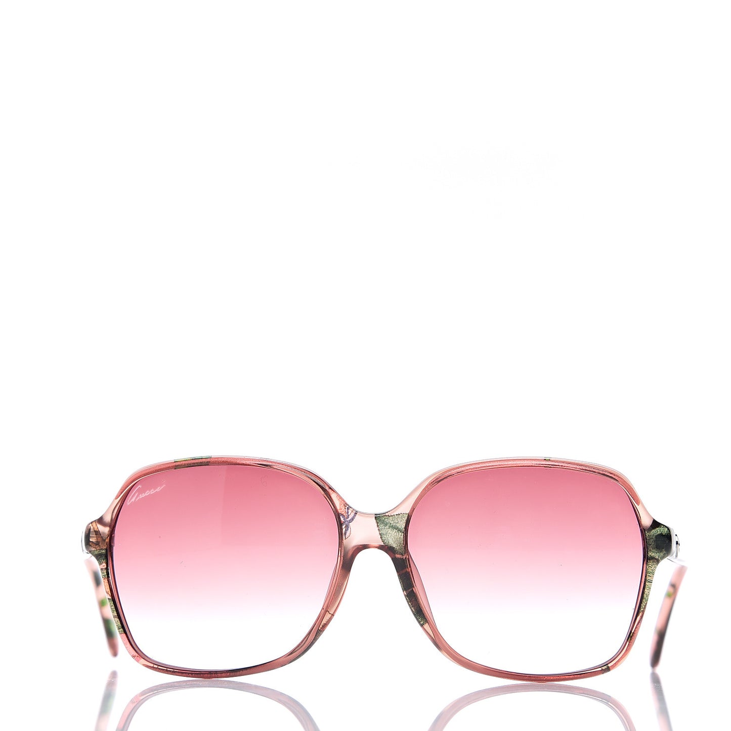 Round Floral Print Sunglasses GG3636 Pink