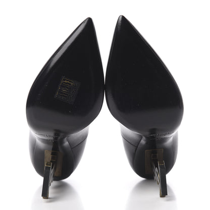 Saint Laurent Calfskin Opyum 100 Pumps 35 Black Gold 5 of 11