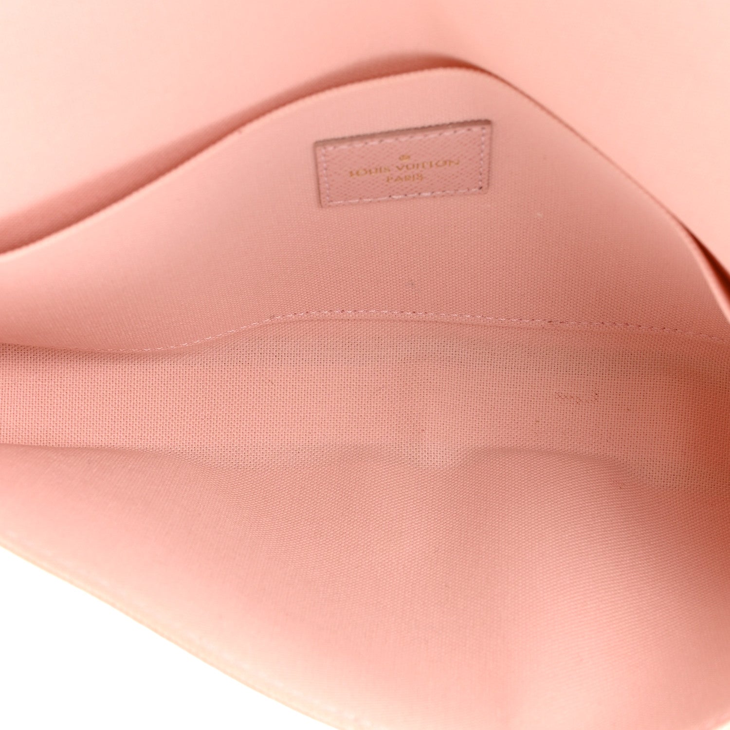 Louis Vuitton Damier Azur Pochette Felicie Chain Wallet Rose Ballerine 6 of 14