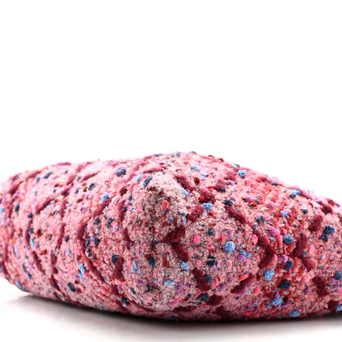 Tweed Quilted Chanel 22 Pink Burgundy