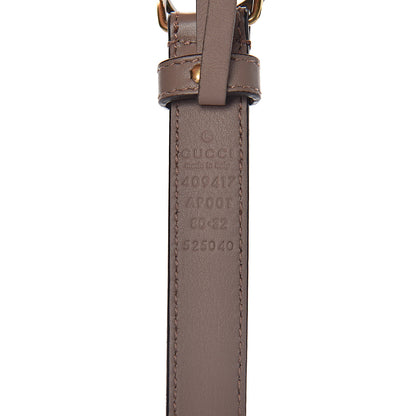 Gucci Calfskin Double G 20mm Belt 80 32 Porcelain Rose 5 of 6