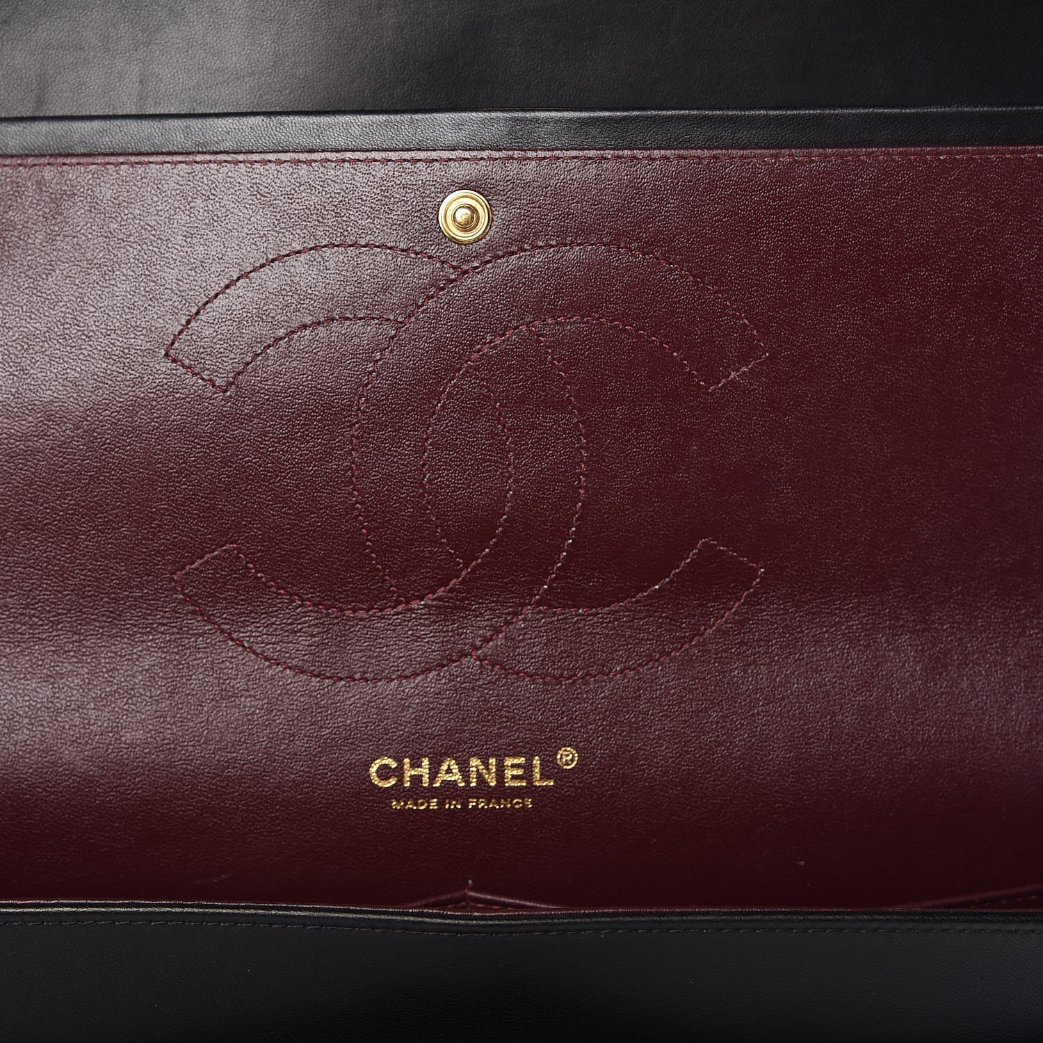 Chanel Lambskin Quilted Jumbo Double Flap Black 7 of 9