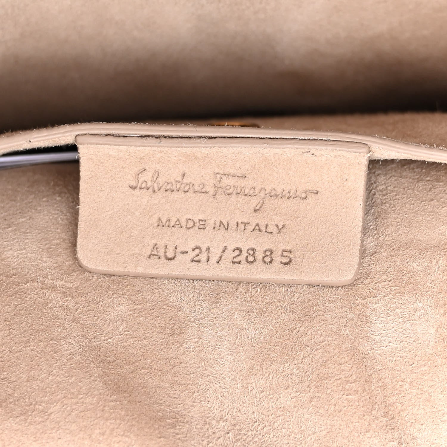 Salvatore Ferragamo Calfskin Maxi Gancio Shoulder Bag Daino 6 of 9