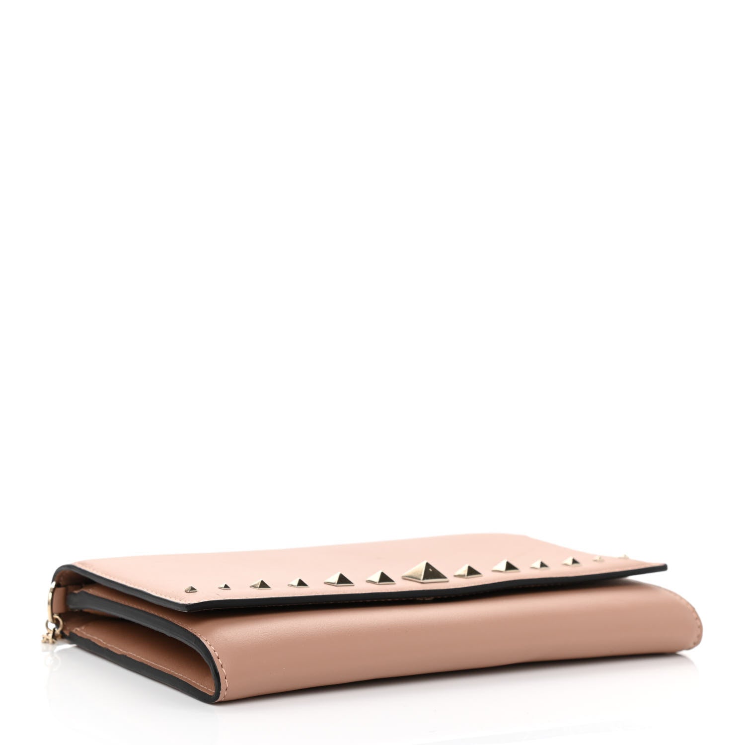 Valentino Garavani Vitello Rockstud Crossbody Wallet On Chain Skin Sorbet 5 of 10