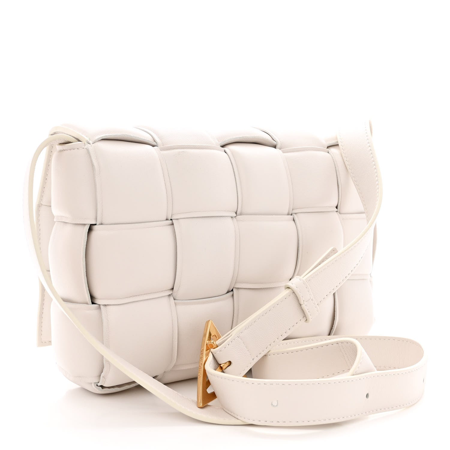 Bottega Veneta Nappa Maxi Intreccio Padded Cassette Crossbody Bag Chalk 3 of 11