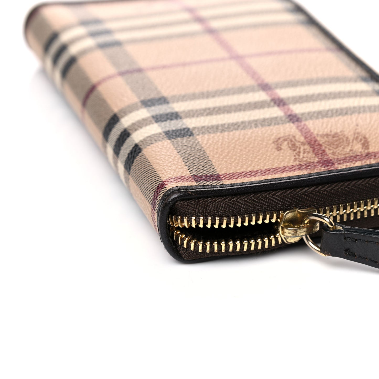 Haymarket Check Large Ziggy Zip Around Wallet Chocolate
