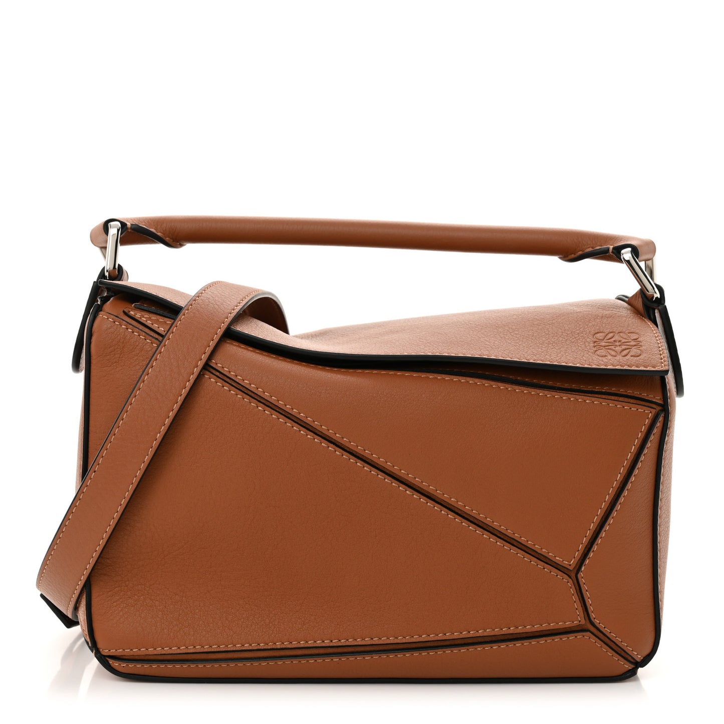 Calfskin Small Puzzle Bag Tan