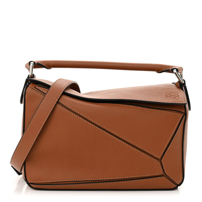 Loewe Calfskin Small Puzzle Bag Tan 1 of 10