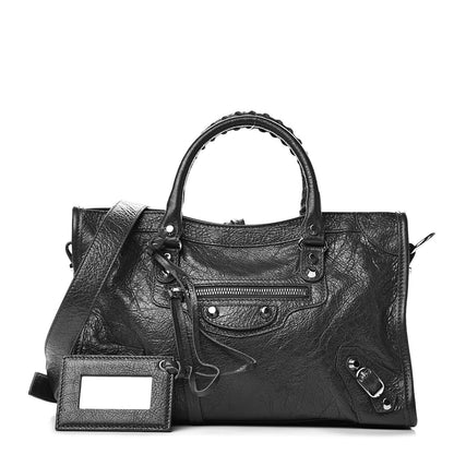 Balenciaga Agneau Classic Silver Hardware S City Gris Fossile 1 of 10