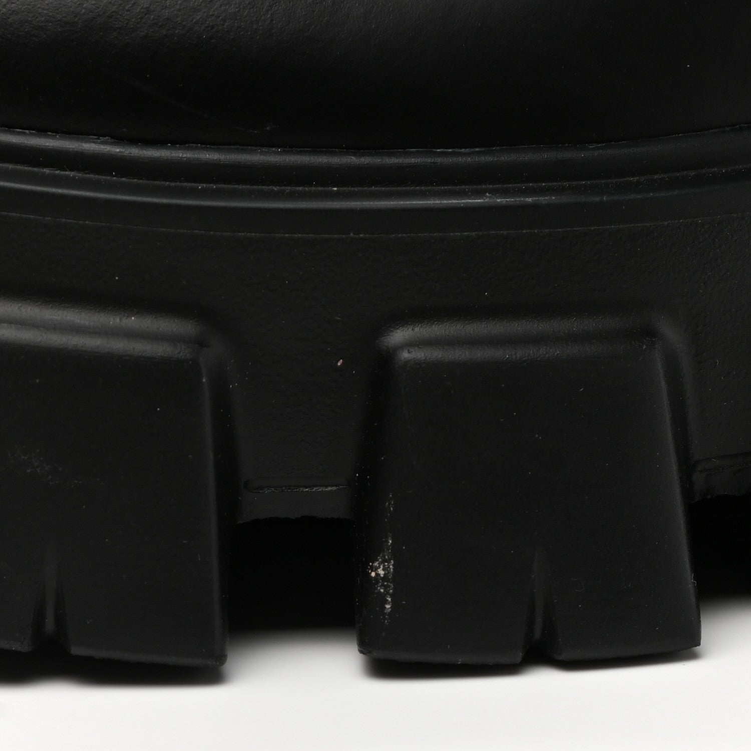 Prada Spazzolato Rois Re-Nylon Metal Triangle Logo Mens Monolith Pouch Pocket 60mm Combat Boots 7 Black 11 of 14