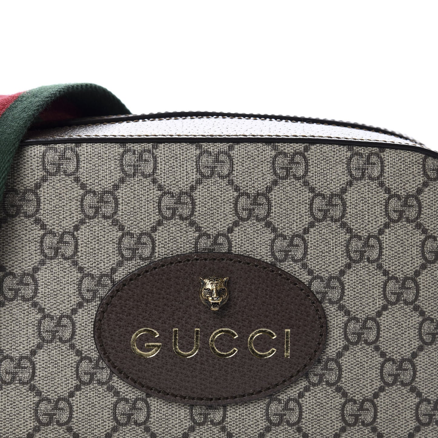 GG Supreme Monogram Web Neo Vintage Shoulder Bag Beige New Acero Crop