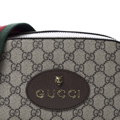 Gucci GG Supreme Monogram Web Neo Vintage Shoulder Bag Beige New Acero Crop 13 of 14