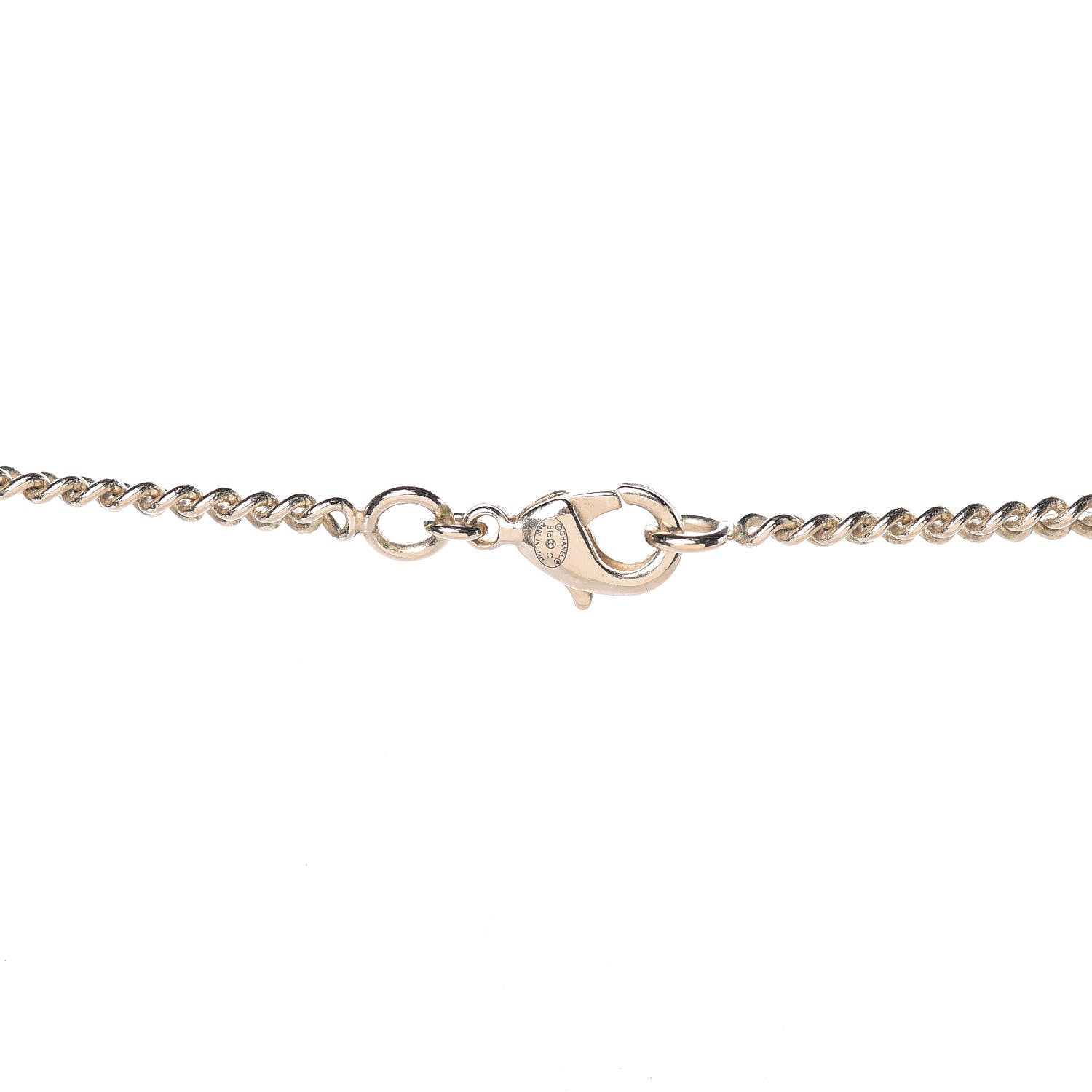 Chanel Baguette Crystal Moon CC Necklace Gold 3 of 5