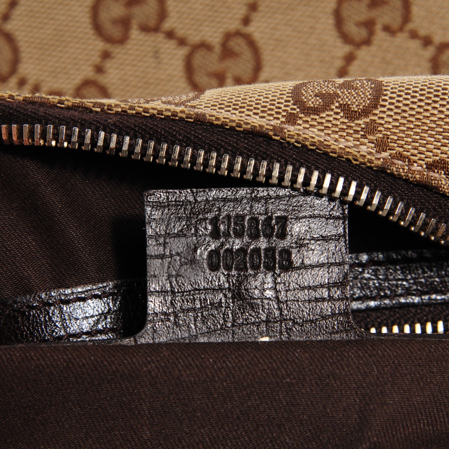 Gucci Monogram Medium Horsebit Chain Hobo Dark Brown 7 of 8