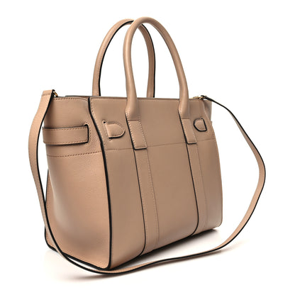 Mulberry Micro Classic Grain Calfskin Small Bayswater Zip Tote Maple 3 of 11