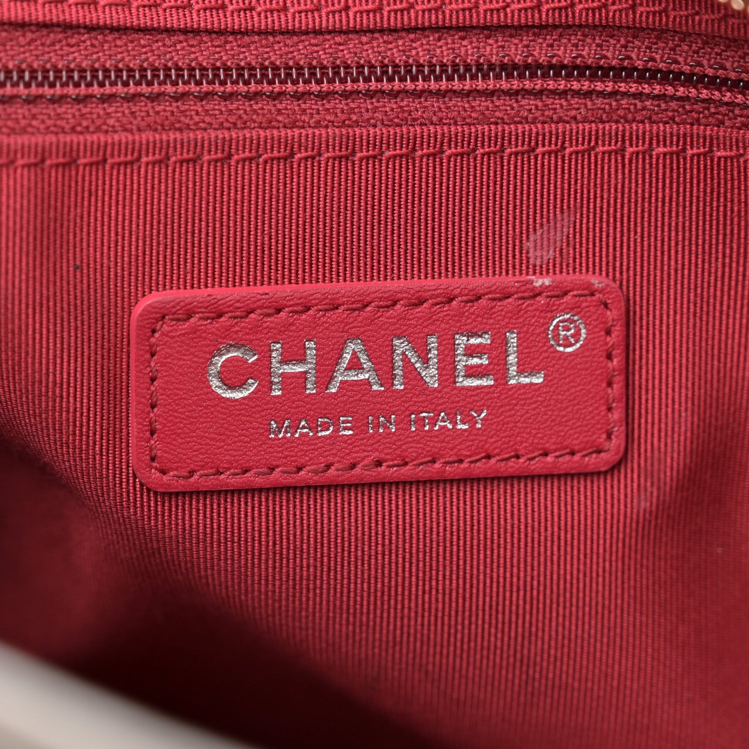 Chanel Aged Calfskin Quilted Large Gabrielle Hobo Grey 6 of 13