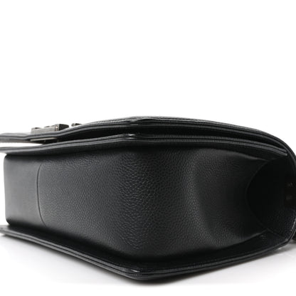 Chanel Caviar Chevron Quilted Medium Boy Flap Black 10 of 10