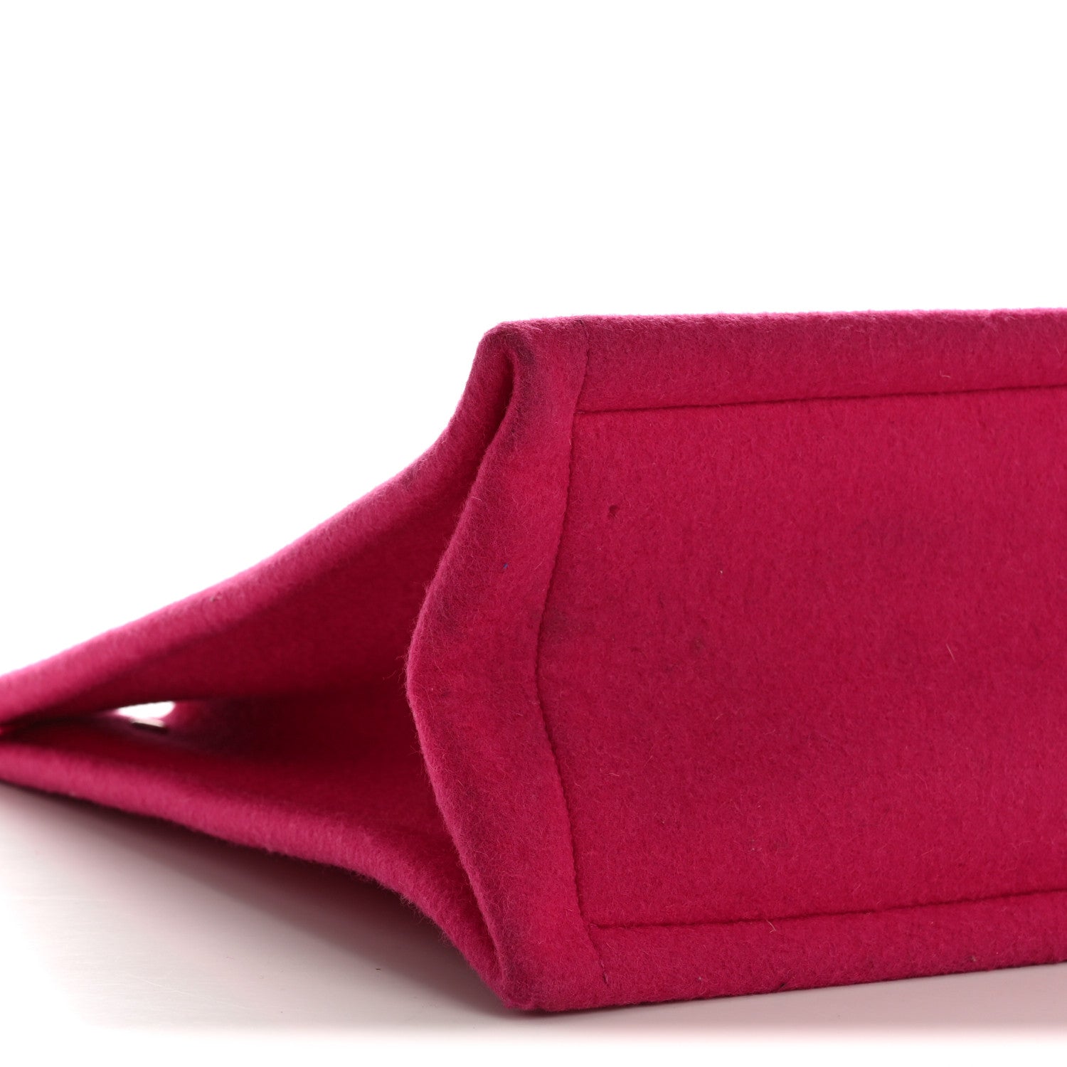 Saint Laurent Wool Rive Gauche Tote Fuchsia 9 of 14
