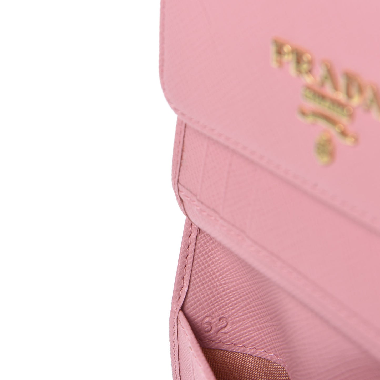 Saffiano Metal Tri-Fold Wallet Petalo