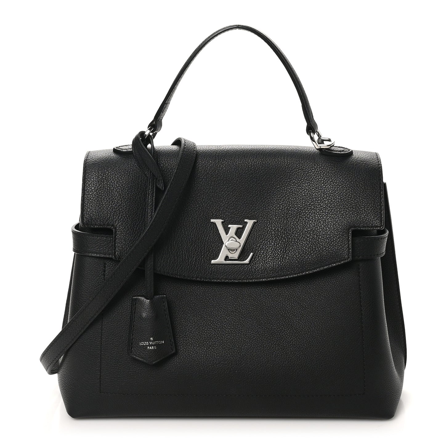 Soft Calfskin Lockme Ever MM Black