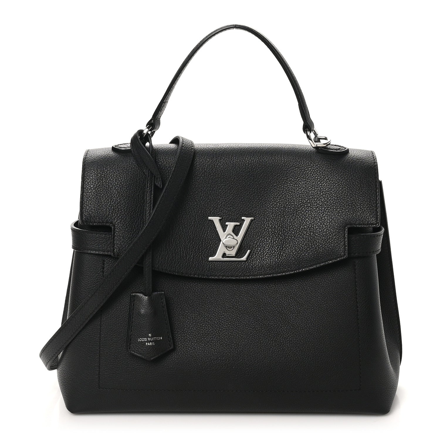 Louis Vuitton Soft Calfskin Lockme Ever MM Black 1 of 10