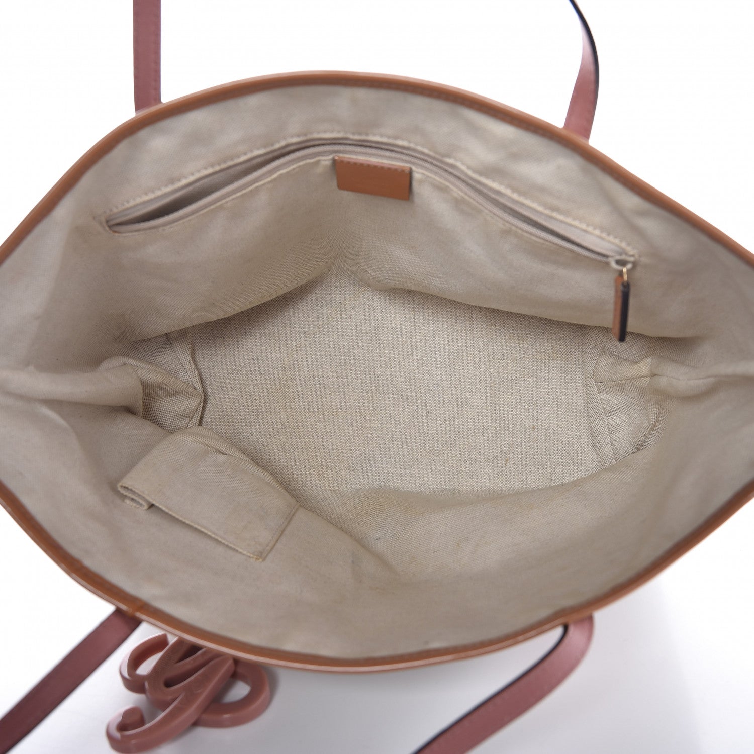 Gucci Monogram Patent Web Jolie Tote Bag Pink 5 of 10