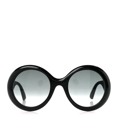 Gucci Acetate Round GG0101S Glitter Sunglasses Black 2 of 8