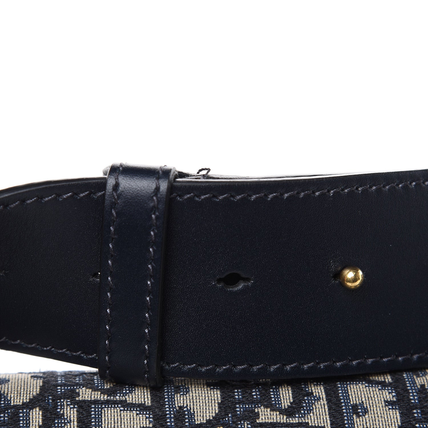 Christian Dior Oblique Flap Bag Navy Blue 11 of 12