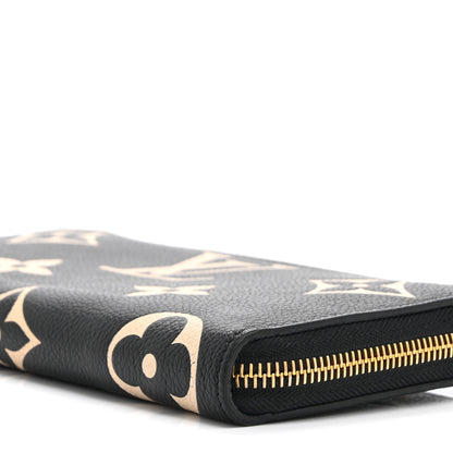 Louis Vuitton Empreinte Monogram Giant Zippy Wallet Black Beige 8 of 8