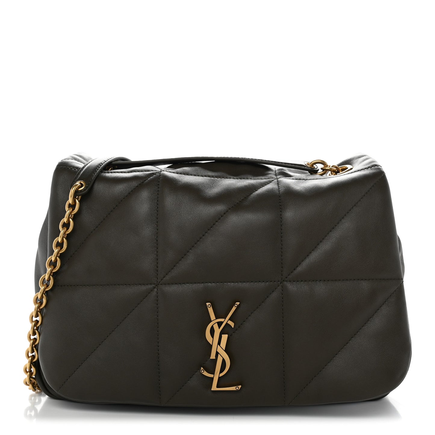 Lambskin Matelasse Monogram Medium Jamie 4.3 Light Musk