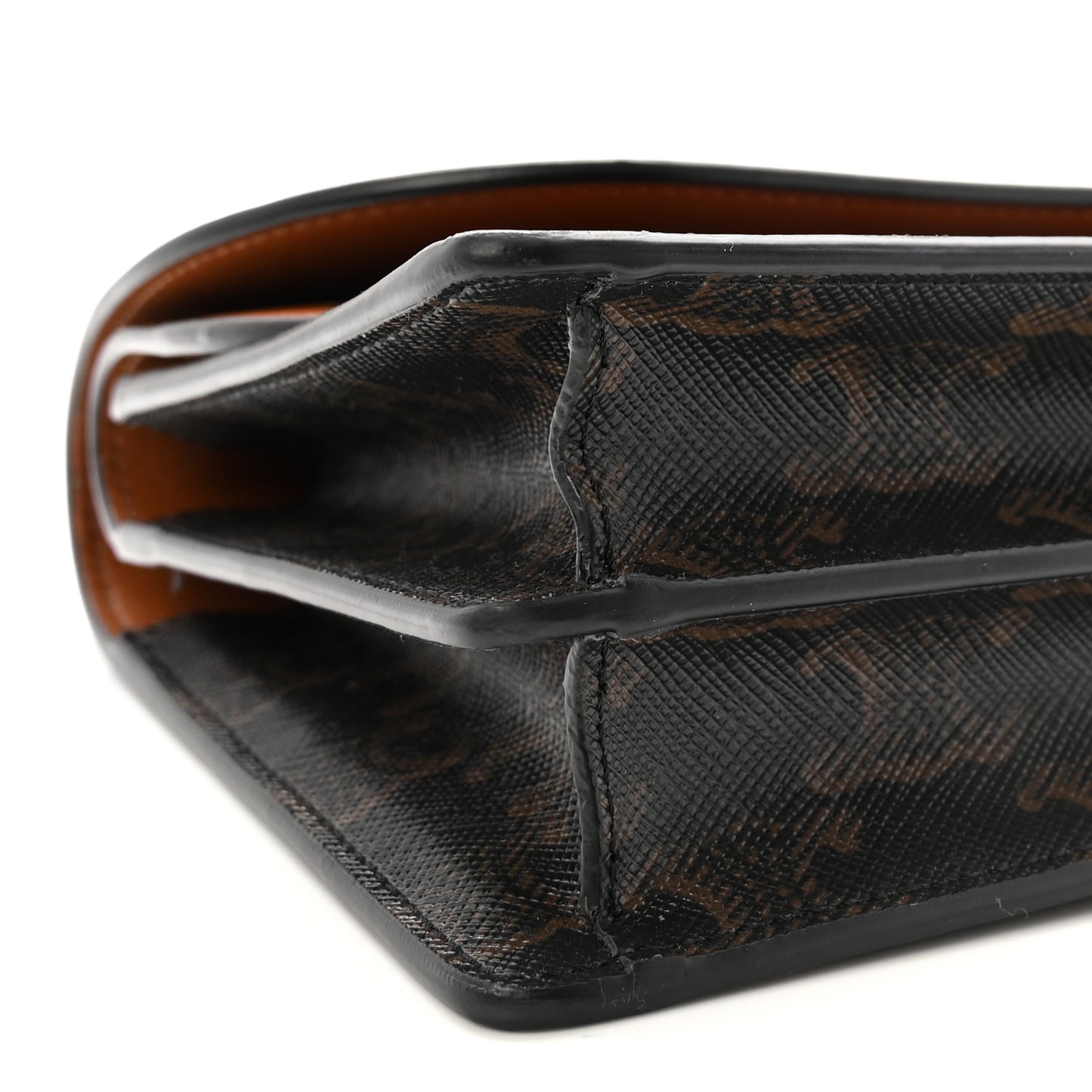 Triomphe Canvas Lambskin Wallet On Strap Tan