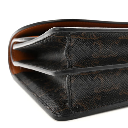 Celine Triomphe Canvas Lambskin Wallet On Strap Tan 9 of 11