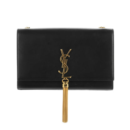 Saint Laurent Smooth Calfskin Medium Classic Monogram Kate Tassel Satchel Black 1 of 7