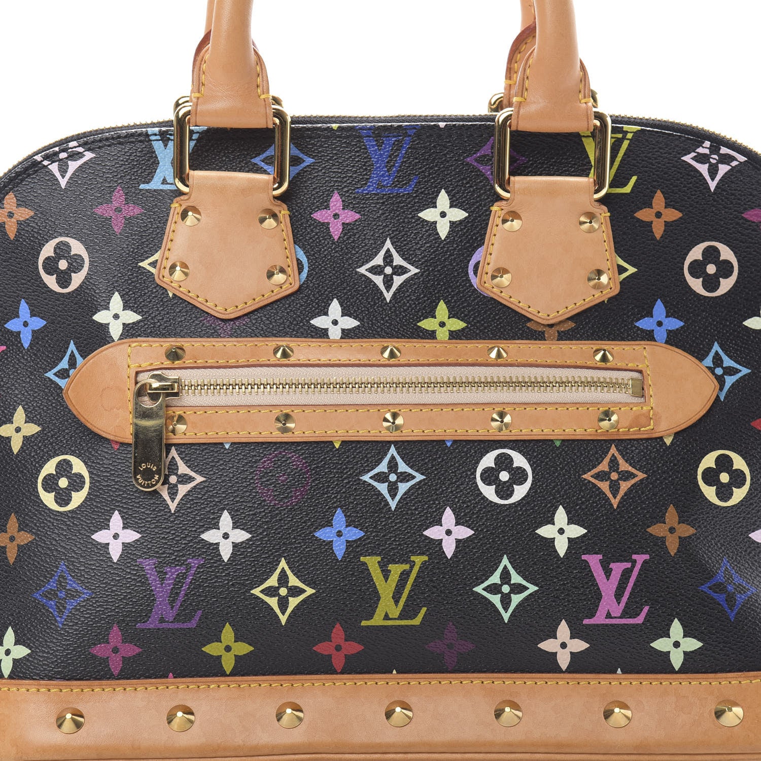 Louis Vuitton Monogram Multicolor Alma Black 7 of 15