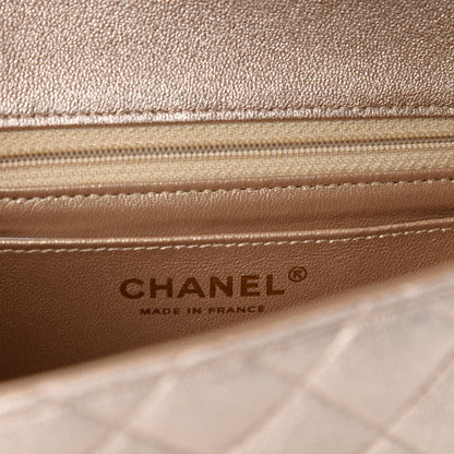 Chanel Metallic Lambskin Quilted Mini Square Flap Gold 8 of 11