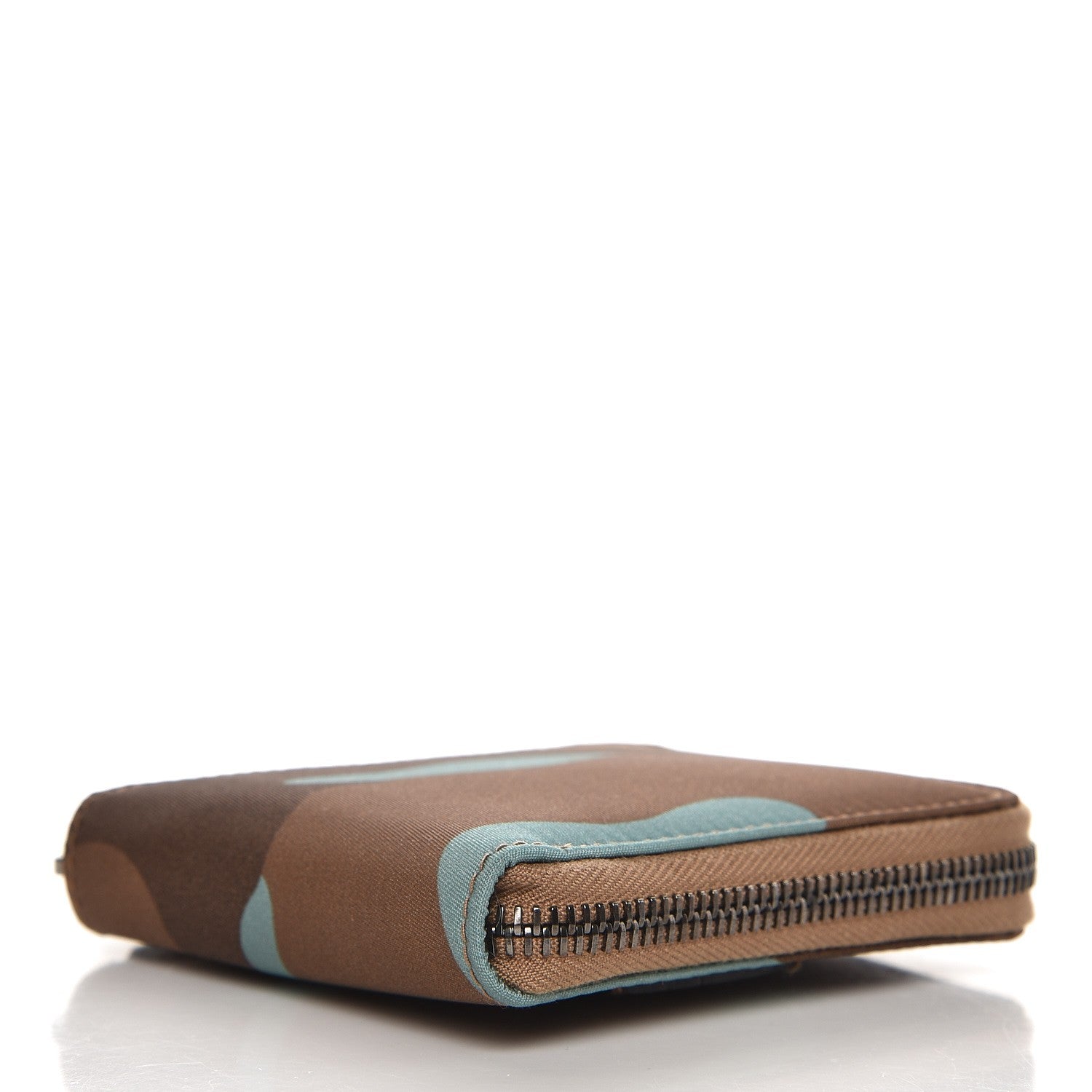 Valentino Garavani Canvas Camouflage Compact Zip Around Wallet Multicolor 4 of 7